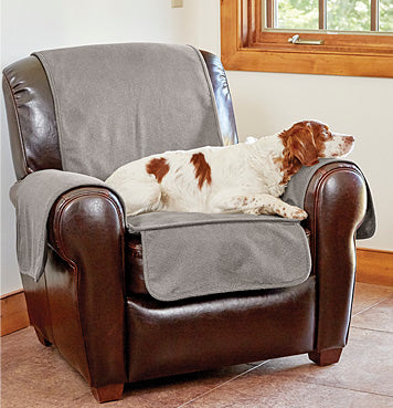 Orvis Grip-Tight Furniture Protector Brown Tweed Sofa
